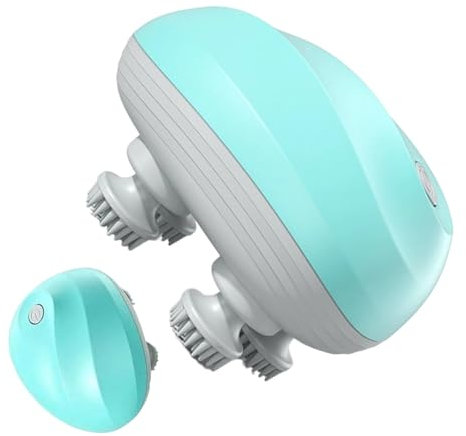 Massaggiatore per la testa elettrica per cuoio capelluto, massaggiatore per la testa ricaricabile, dispositivo portatile senza fili, per alleviare lo stress, rilassamento, donne, membri della famiglia