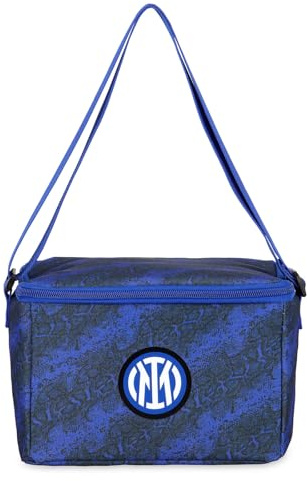 Iinter linea Home - Borsa Porta pranzo termica con rivestimento termico, stampa Snake e logo ufficiale, Blu Royal