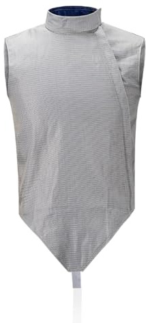 WANGCEPLSD Gilet Metallico Lavabile per Scherma, Tuta da Scherma Metallica, Pannelli Metallici Densi, per Schermidori Destrimani, Design Adesivo e con Cerniera(58)