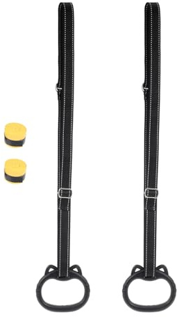 TOGEVAL Anillos Correas de Nylon Agarre Cómodo y Niños de Gimnasia Juego Ligero y Fácil de Almacenar para Entrenamiento Seguro para Fitness en Interiores
