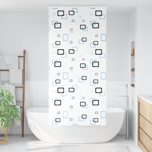 PEVA Waterproof Cassette Shower Blind Ceiling Wall Mount 90x240 cm White