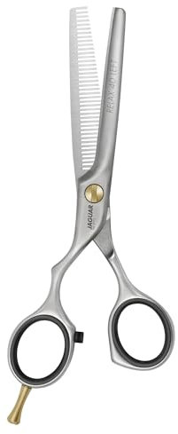 JAGUAR Modellierschere PRE STYLE RELAX 40 LEFT 5.25 | Linkshänder Texturierschere mit 40 Effilierzähnen im Offset-Design | mattiert | Made in Germany