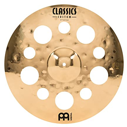 Meinl 18 Trash Crash Cymbal with Holes - Classics Custom Brilliant - Made in Germany, 2-YEAR WARRANTY (CC18TRC-B)