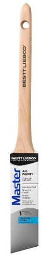 Bestt Liebco 552564100 Master Polyester/Nylon Thin Angle Sash Brush, 1 in.