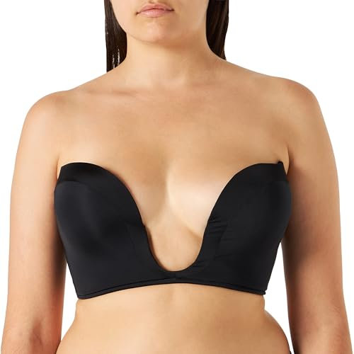 Wonderbra Women Ultimate Plunge Bra, Black, 38D