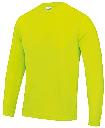 AWDis Long Sleeve Cool T Electric Yellow