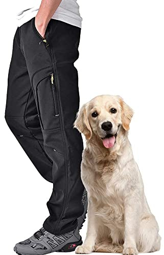 Jessie Kidden Pantalon imperméable pour homme, neige, ski, hiver, softshell, coupe-vent, doublure en polaire, plein air, randonnée, escalade, camping, 48
