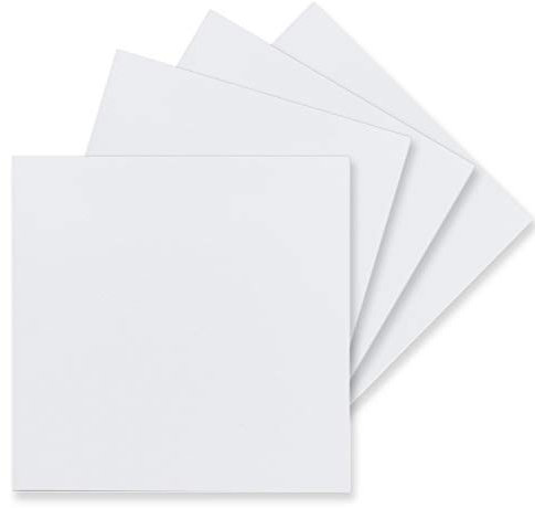 FarbenFroh by GUSTAV NEUSER 100 Einzel-Karten Quadratisch - 15 x 15 cm in Hochweiß (Weiß) - 240 g/m² - blanko Bastel-Karten, Postkarten, Bastelkarton in Ton-Papier Qualität