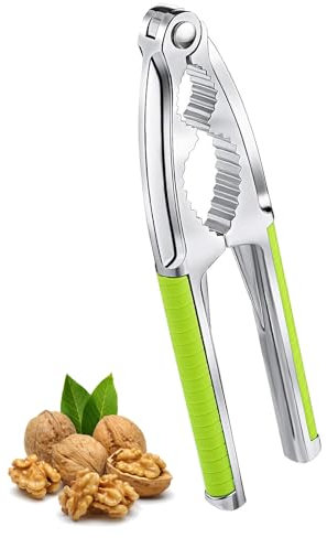 Casse Noix,Casse Noisette,Acier Inoxydable Casse-Noisett,Casse Noix en Métal,Casse Noix avec Poignée Antidérapante,Noyer Outil Ouvreur,pour Toutes Sortes De Noix,Homard,Casse Pince Crabe.