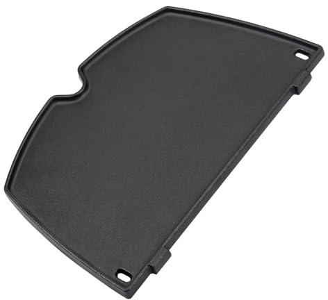 Plancha de hierro fundido 6559 para barbacoa Weber Q200, Q220, Q240, Q260, Q2000, Q2200, Q2400 Series, 38,9 x 27,5 cm, accesorios para parrilla de gas Weber Q200, accesorios de repuesto para barbacoa