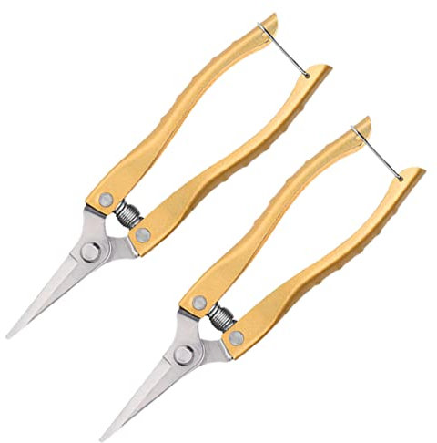 jojofuny 2piezas Tijeras De Jardín De Inoxidable Podadoras De Podar Profesionales Para Flores y Plantas Herramientas De Jardinería Resistentes y Duraderas
