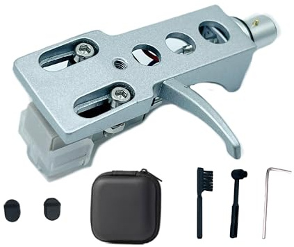 Silver Headshell with AT-3600L Cartridge and Stylus for PLX-1000、PL-518、PL-530、PL-A35、PLX-500、PL-560、PL-200、PL-200、PL-516、PL-255、PL-200X XL-A700、PL-A45D, PL-530 Turntable Cartridge.