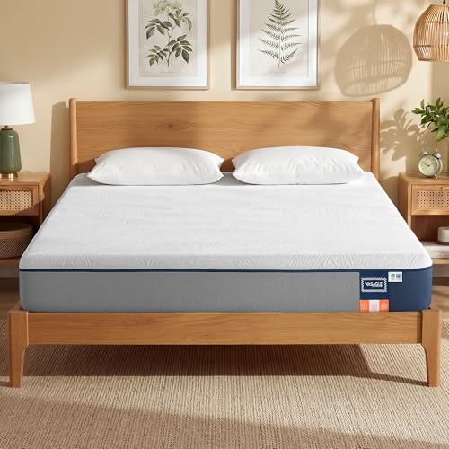 VASAGLE Matelas 140x190 Épaisseur 25 cm,Matelas en Mousse à Mémoire de Forme RMZ133QZ01 | 25 cm d’Épaisseur, Soutien Mi-ferme sur 7 Zones, Housse Respirante, Amovible et Lavable en Machine RMZ133QZ01