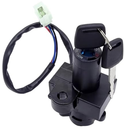 Moto Chiave di Accensione Compatibile Con XL400 Per Transalp 1988-1998 Per NX650 Per Dominator JX 1988-2002 Kit Chiave Di Blocco Interruttore Accensione Per Moto A 3 Fili