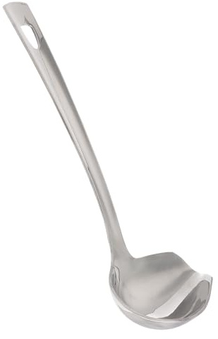 Toyvian Cuchara para Salsa de Acero Inoxidable Pequeña 1 Pieza, Vajilla Creativa para Servir y Decorar, Utensilio de Cocina Adecuado para Repostería y Lloviznar Salsas en Hogar