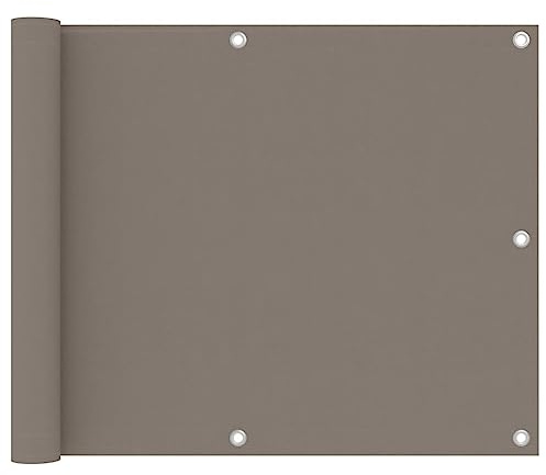 Cubierta de privacidad para balcón, revestimiento de balcón, opaco, 75 x 300 cm, tela Oxford, para barandillas de balcón