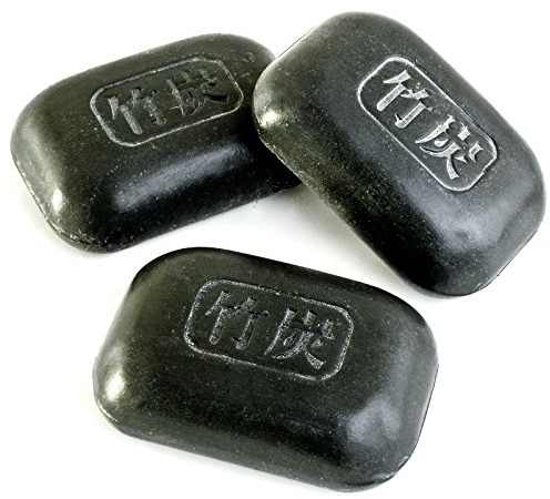 Bamboo Charcoal Soap For Soothing Dry Irritated Skin - 3 x 100gram Bars