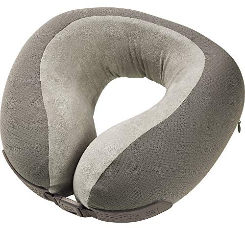 Go Travel Memory Foam Neck Pillow - Dreamer Support for Flights, Grey