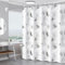 GOOPOOL Duschvorhang, Wasserdichter 180x200cm Badewanne Vorhang mit 12 Duschvorhängeringen Waschbarer Duschvorhang, Weiß
