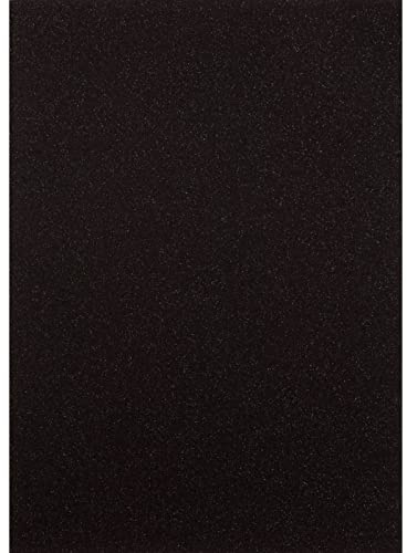 Florence Glitter Cardstock - Black - 5 Sheets of A4 Craft Paper - 250 GSM