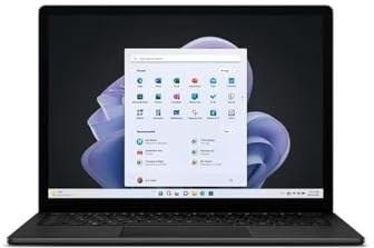 2022 Microsoft Surface Laptop 5 with Intel Core i7-1255U (13.5-inch, 16GB RAM, 256GB SSD) (QWERTY English) Black (Renewed)