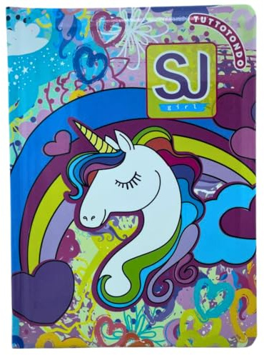 Seven Diario SJ angolo arrotondato - gadget omaggio (Unicorno)