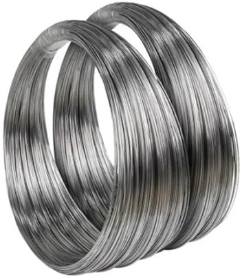 TAIGUHUI Stahlseil Federstahldraht, 304 Edelstahl, Federstahldraht, Einzelstrang, elastische Scheibe, Stahldraht, Zubehör, Durchmesser 0,4 mm – 2 mm Drahtseil(1.3mm,1 Meter)