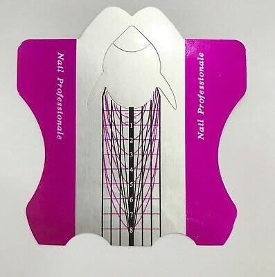 500 Pezzi nail form in alluminio 160gr Cartine Unghie Gel di Ricostruzione Professionali Allungamento Nail Art,Extension Model UV iNails tip