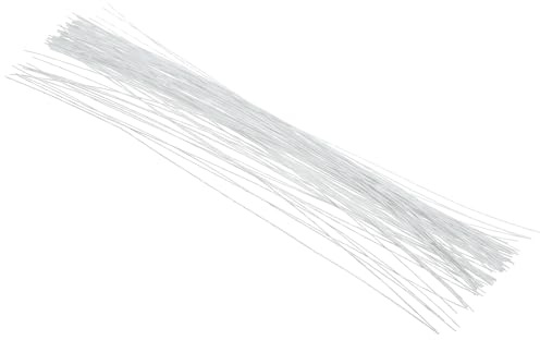 PATIKIL 26 Gauge 40cm Filo di Ferro per Fioristi Bianco 100Pz