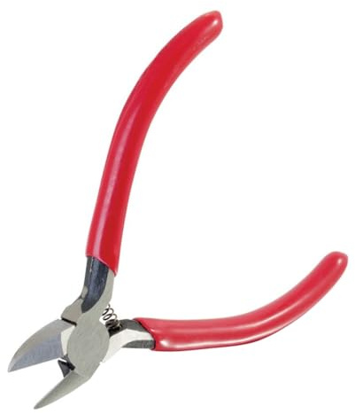 C2G Legrand Flush Cutters, Red Flush Wire Cutter, 4.5 Inch Flush Cutting Pliers, Steel Dikes Wire Cutter, 1 Count, C2G 38001