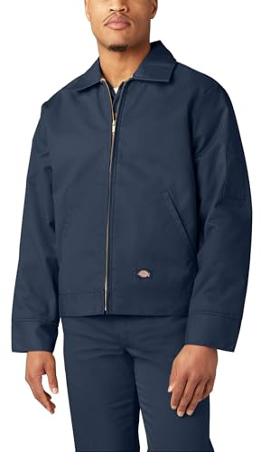 Dickies Mens Lined Eisenhower Jacket, Dark Navy, X-Large
