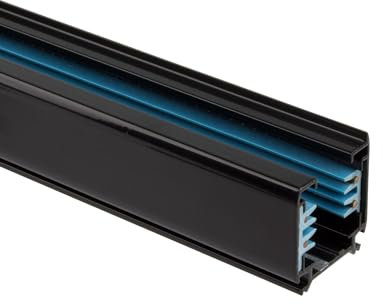 LEDKIA LIGHTING - Binario Trifase per Faretti LED | Versatile e Regolabile | Supporta fino a 2000W | Installazione Orizzontale o Verticale | Certificazioni CE & RoHS, Nero, Alluminio