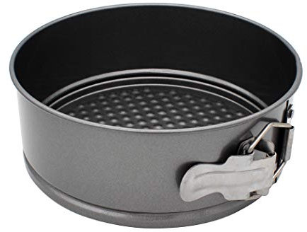 Abcsea 1 st rund tårtform kakform, kakformar för bakning non-stick bakning, bakplåt för tårta, bakformar för kakor, bakningsutrustning, PFOA-fri, robust 1 mm kolstål, 22 cm rund panna