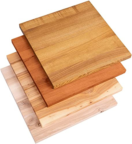 LAMO Manufaktur Holzplatte für Couchtisch, Beistelltisch, Tischplatte Massivholz 60x60 cm, Rustikal, LHG-01-A-003-60