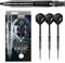 Harrows Black Knight Darts-Set mit 90% Wolframstahlspitze, 22 g, 23 g, 24 g und 25 g – inklusive Black Carbon ST Midi-Schäften und Micron Black Knight Flights (24g)