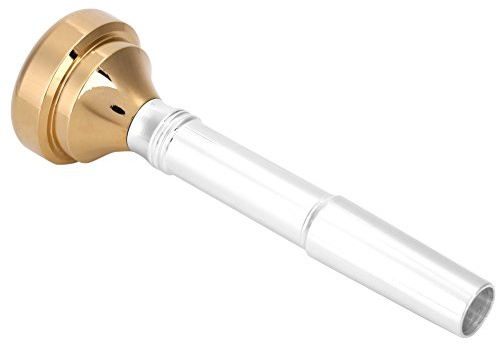 Trumpetmunstycke i Mässing, Hållbart Trumpetskaft och Silverpläterade Koppar Trumpetmunstycke med Storlek 1 1/2C 3C 5C 7C för Musikinstrumenttillbehör