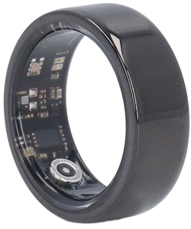 Smart Ring Health Tracker, IP68 Vattentät Stegräkning Smart Health Ring för Sport för Män (Storlek 12)