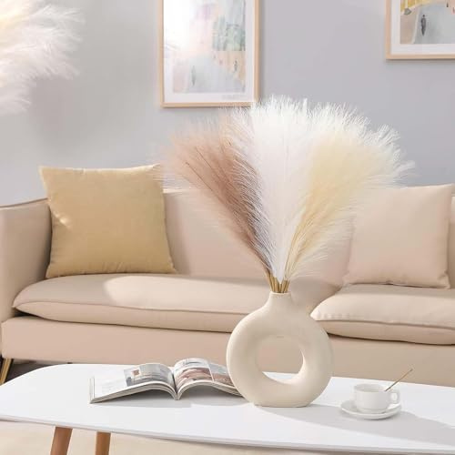 VIDSTW 30 Pezzi Pampas Decorative 55 cm Erba di Pampa Fiori Secchi Decorativi Piume Decorative Fiori Secchi Decorativi Decorazioni Casa per Vaso, per Decorazioni Matrimonio Casa (Multicolore)