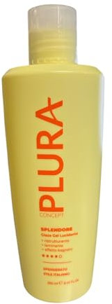 Plura Splendore Glaze Gel Forte per Capelli Semi Di Lino, 250ml