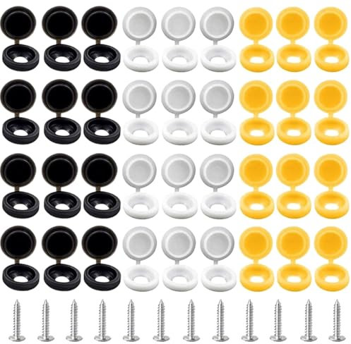 48PCS Number Plate Fixings - License Plate Screws and Caps Kit - Includes 12PCS Self-Tapping Screws - Car Registration Plate Mounting Set - 304 Stainless Steel