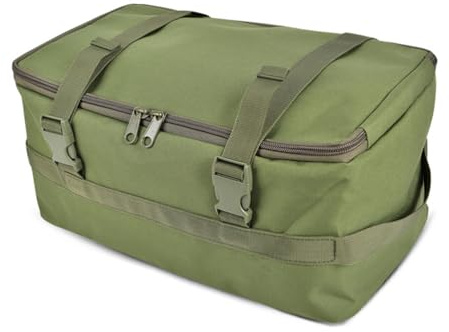 DONGKER Borsa Tattica per Attrezzatura da Pesca, Borse Portaoggetti da Campeggio, Zaino Tattico da Viaggio con Doppia Cerniera e Tasche Interne in Rete per Pesca, Campeggio e Viaggi