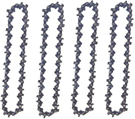 ainih Guide-chaîne de 6 pouces, 1/4 po, scie électrique, 37 nœuds, 18 couteaux, remplacement de mini-chaînes de tronçonneuse en acier, outil de jardinage