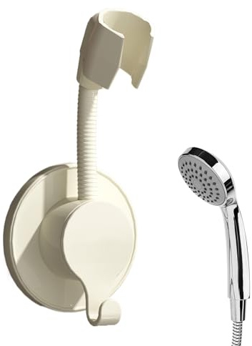 Xijobido Soporte ajustable para el cabezal de ducha,Soporte De Pared Para Ducha Giratorio - Ajustable Con Fuerte Adhesivo Cómodo Para Cuarto De Baño Casa Residencia
