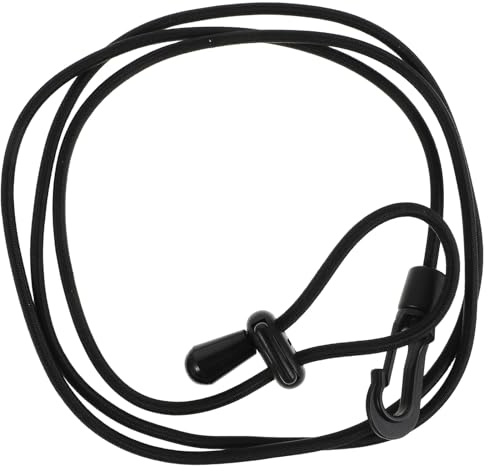 CONGARTENO Correa de Seguridad Ajustable para Kayak y Pesca, Cuerda Elástica de Nylon Negro Diseño Anticaída para Deportes Acuáticos y Entretenimiento Diario