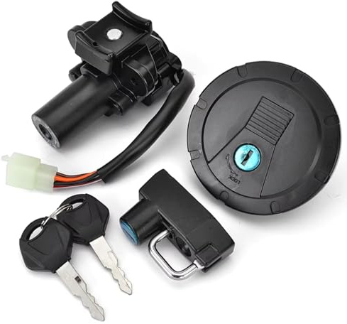 Candados Cierres Moto Compatible Con KLX125 D-Tracker 2010-2014 Para KLX250 2001-2014 Interruptor Encendido Tapa Combustible Gas Para Juego Cerradura Asiento