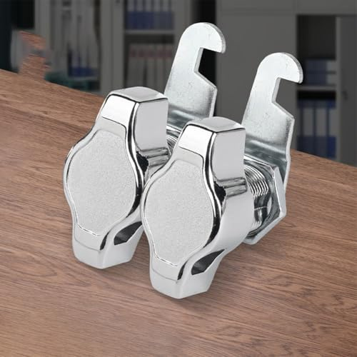 Cadenas de porte d'armoire en alliage de zinc avec système de verrouillage mécanique sans clé pour meubles, placards, armoires et boîtes aux lettres, matériel de sécurité pour la maison et le bureau