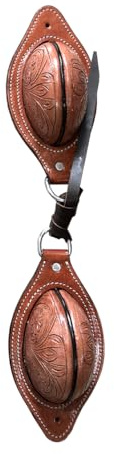Sazaar Tack Western Saddle Natural Leather Softy Pair of Bucking Roll with Steel Dees ST-BR-043