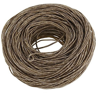 MAGT Kerzendocht, 61m Bio Hanf Kerzendocht Hanfkern Reines Bienenwachs Kerzenherstellung DIY Öllampen Kerzenherstellung(Dark Gery)