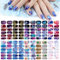 MWOOT 10 Feuilles Nail Art Sticker, Auto-adhésif Autocollants Décalcomanies pour Ongle, Nail Wraps Décorations Manucure pour Ongles