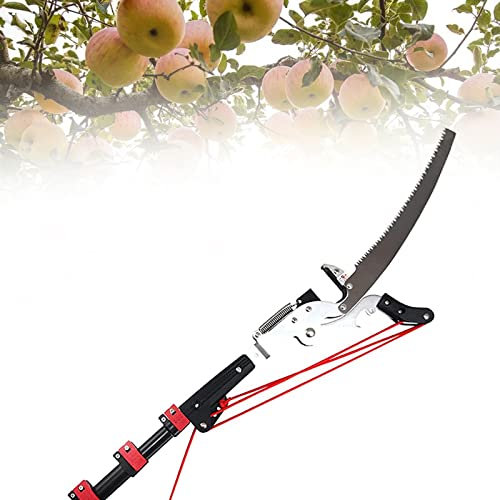 ATRNA Telescopic Pole Saws, Professional Telescopic Tree Pruner Extendable Pruning Saw Gardening Landscaping Branch Saw Lopper Tools-18FT